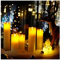 CCLIFE LED-Kerze LED Kerzen 3er 5er Set mit Fernbedienung Timer Funktion