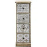 Mobili Rebecca Kommode 25 x 81 x 29 cm Beige