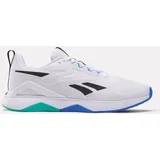 Reebok Herren NANOFLEX TR 2 Sneaker,Footwear White Black Unleashed Green,44 EU