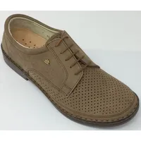 Finn Comfort Monza 1203 Herren Halbschuh Leder Freizeit, Farbe:safari, Größe 6-15:7 - Braun