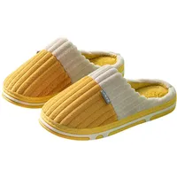 Generisch Winter Hausschuhe Damen Atmungsaktive Hausschuhe Winter Gästepantoffeln Mit Rutschfester Sohle Gemütliche Indoor Pantoffeln Für Hotel (Yellow, 38) - 38 EU