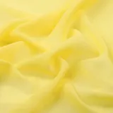 Vayliro 5m Chiffonstoff Breit 150 cm Chiffon Stoff Georgette Stoff Meterware Dekostoff Bekleidungsstoffe Stoffe zum Nähen Kostümstoff für DIY Basteln Kleidung Gardine Vorhang Tischdeko,Gelb