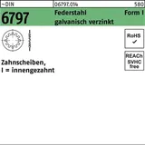 OEM Zahnscheibe DIN 6797 FormI innengezahnt I 3,7 Federstahl galv.verz. 500St.