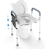 Vevor Toilettensitzerhöhung 49-64 cm 158,76 kg Universal-Toilettenerhöhung für Senioren