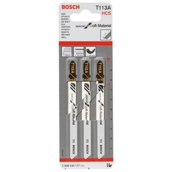 Bosch Stichsägeblatt Special for Soft-Material T 113 A 3er 2608635177