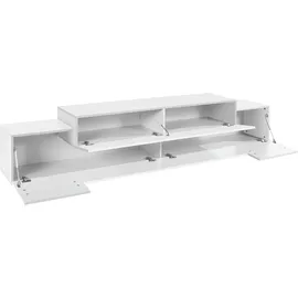 INOSIGN Lowboard »Coro,Lowboard,TV-Kommode,TV-Möbel,TV-Bank«, mit 3 Klappen, (B/T/H) 240x45x51,6 cm weiß