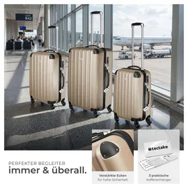 Tectake Talia Koffer-Set 3-tlg. beige
