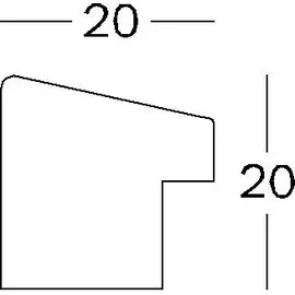 walther + design Fiorito Holzrahmen nussbaum 50x70 cm 3er Set