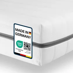 Sleepneo Orthopädische Matratze 90x190, 15cm hoch, H3 H2 Kaltschaummatratze, Höhe 15cm, 7 Zonen Wendematratze mit abnehmbaren Bezug