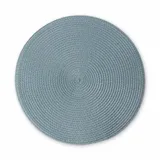 Continenta Tischset, graublau, Ø 38 cm 1 Stück, Natur-ähnliche Kunstfaser, hitzebeständiger Untersetzer, abwaschbar