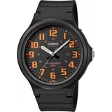 Casio MW-240-4BVEF Herren-Armbanduhr, Kunststoff-Gehäuse - Schwarz/Orange