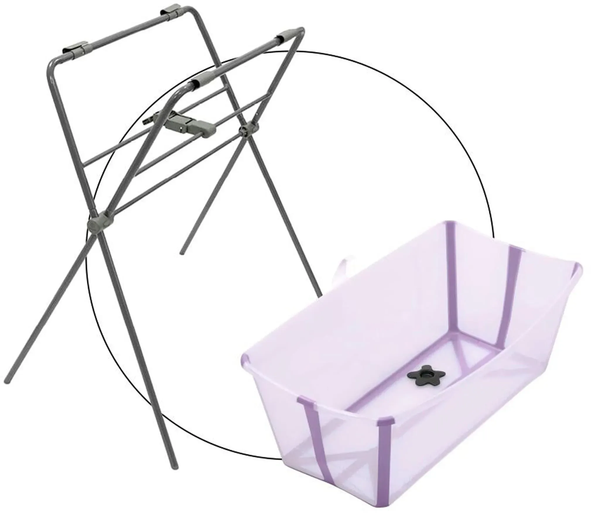 Stokke® FLEXIBATH Badewanne inkl. Badewannenständer, lila
