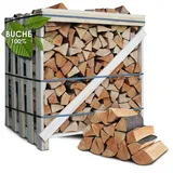 JSM-Brennholz Kaminholz JSM-Brennholz Kaminholz Buche 1,6 SRM / 1 RM - 1 Palette, Buche 33 cm