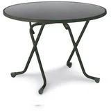 BEST Freizeitmöbel Primo Klapptisch Ø 100 x 70 cm anthrazit