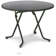 BEST Freizeitmöbel Primo Klapptisch Ø 100 x 70 cm anthrazit