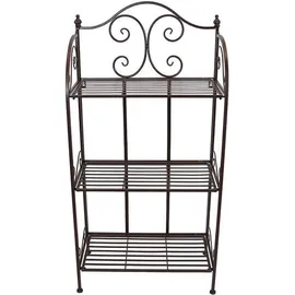 Dekoleidenschaft Metallregal Arabeske Standregal 0 x 0 x 0 cm Antik Braun