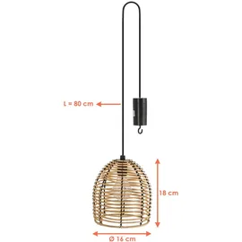 Spetebo 1-flg. 18 cm Rattan
