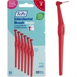 TePe Angle Interdentalbürste, Rot, 0,5 mm/ISO 2, 6 Stk., Zahnwischenraumreinigung, Plaque-Entferner für kleine Zahnlücken