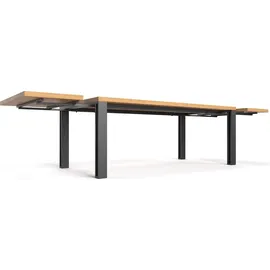 danzz Ausziehtisch 90 x 90 x 90 cm braun
