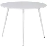 VCM Plaza Esstisch Ø100cm Weiß