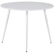 VCM Plaza Esstisch Ø100cm Weiß