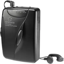 Renkforce RF-CP-150 Tragbarer Kassettenspieler Schwarz