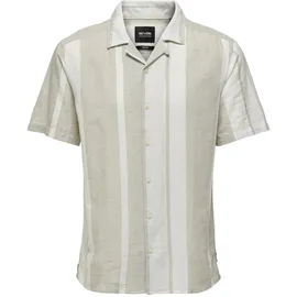 Only & Sons Kurzarmhemd Braun XL