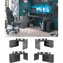 trendteam Schreibtisch Gamer Anthrazit