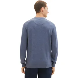 Tom Tailor 1038426 Basic Knit Pullover Vintage Indigo Blue Melange L