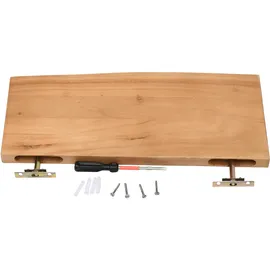 Sam Steckboard mit Baumkante Wandregal 60 x 20 cm Eichefarben