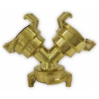 PUTEUS Y-Verteiler Messing gelb