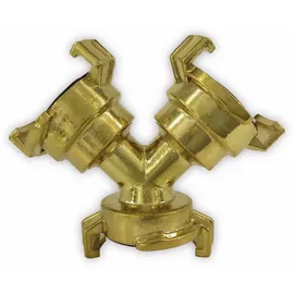 PUTEUS Y-Verteiler Messing gelb