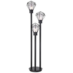 Horace Außenleuchte Edelstahl Schwarz, 3X E27 Led