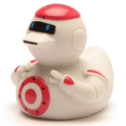 Lilalu Badespielzeug Quietscheente Roboter – Badeente