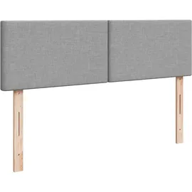 vidaXL Boxspringbett 140 x 200 cm Hellgrau