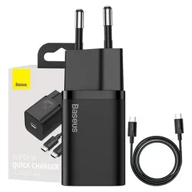 Baseus TZCCSUP-L01 Ladegerät für Mobilgeräte Smartphone Schwarz
