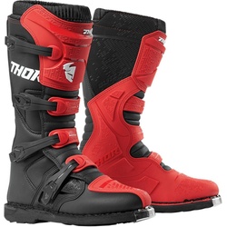 Thor Blitz XP Motocross Stiefel, schwarz-rot, Größe 47 für Männer