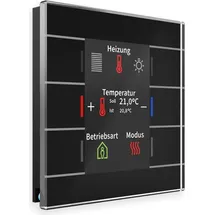 MDT Glastaster II Smart mit Farbdisplay und Temperatursensor schwarz