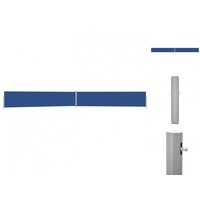vidaXL Seitenmarkise Ausziehbare Seitenmarkise 170x1200 cm Blau blau