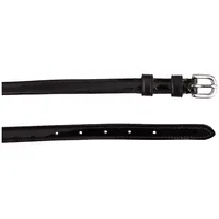 BR Sporenriemen Lackleder Schwarz/Silber