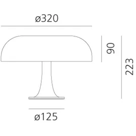 Artemide Nessino Weiß