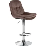 CLP Barhocker Laurel Samt braun