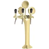 ich-zapfe Schanksäule Gold 3-leitig, elegant, `Topp-Qualität!`