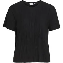 VILA Viplisa O-Neck S/S Top Schwarz S