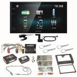 Kenwood DMX-125DAB Bluetooth Digitalradio MP3 USB DAB+ Einbauset für Audi TT 8J