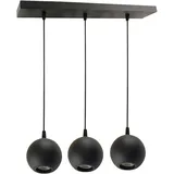 enovalite GLOBE 3-flg. Ø10 cm rund schwarz