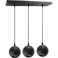 enovalite GLOBE 3-flg. Ø10 cm rund schwarz
