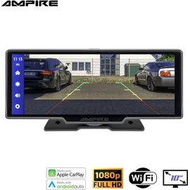 Ampire Smartphone-Monitor 25.4cm (10'') mit Apple CarPlay, Android Auto, Dashcam, Rückfahrkameraeingang