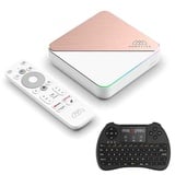 Homatics Box R 4K Plus Android TV Mediaplayer mit Android Tastatur (WiFi 6, Sprachfernbedienung)