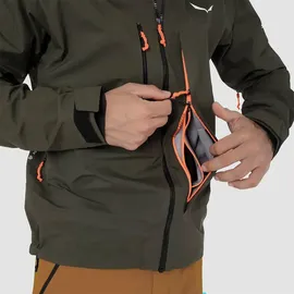 Salewa Sella 3l PTX Jacke (Größe XXL, oliv)
